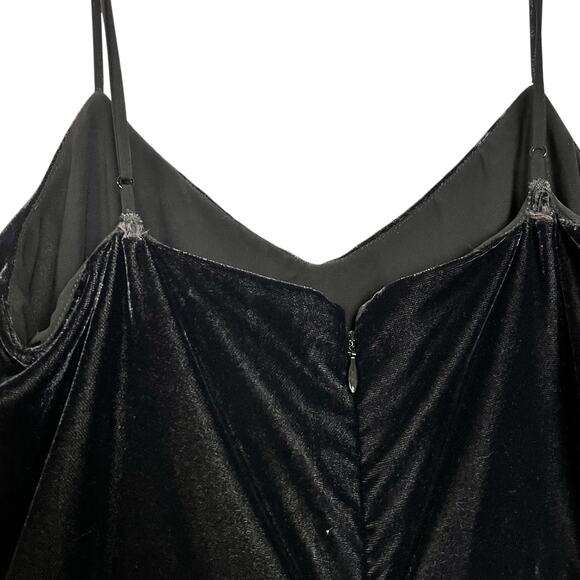 J Crew Cropped Velvet Jumpsuit Pockets Spaghetti Straps Holiday Size 0 (3026) - Picture 10 of 13